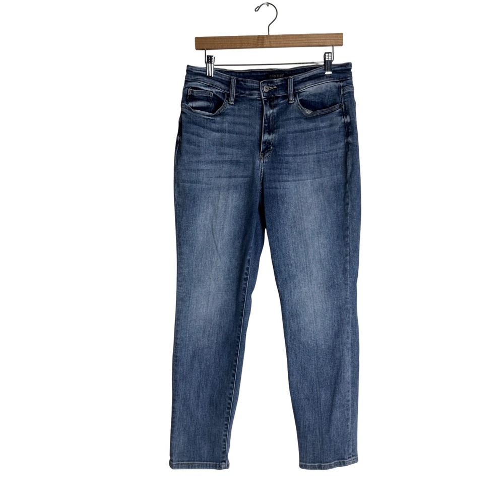 Judy Blue Jeans Women's Boyfriend Fit High Rise Denim Blue Size 11/30
